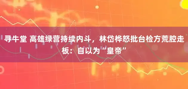 寻牛堂 高雄绿营持续内斗，林岱桦怒批台检方荒腔走板：自以为“皇帝”